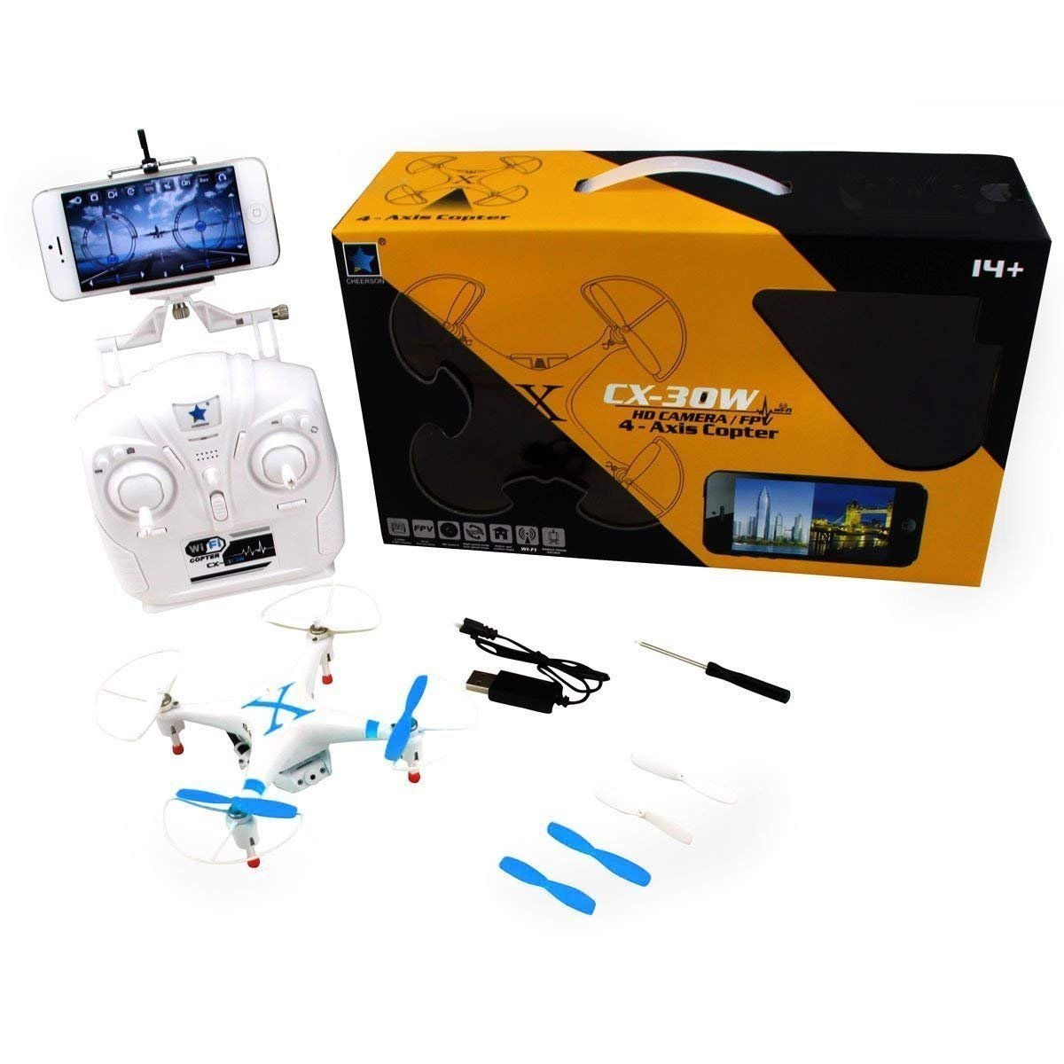 Ready to Fly Cheerson CX30W WIFI Controlled RC Quadcopter Quadcopter